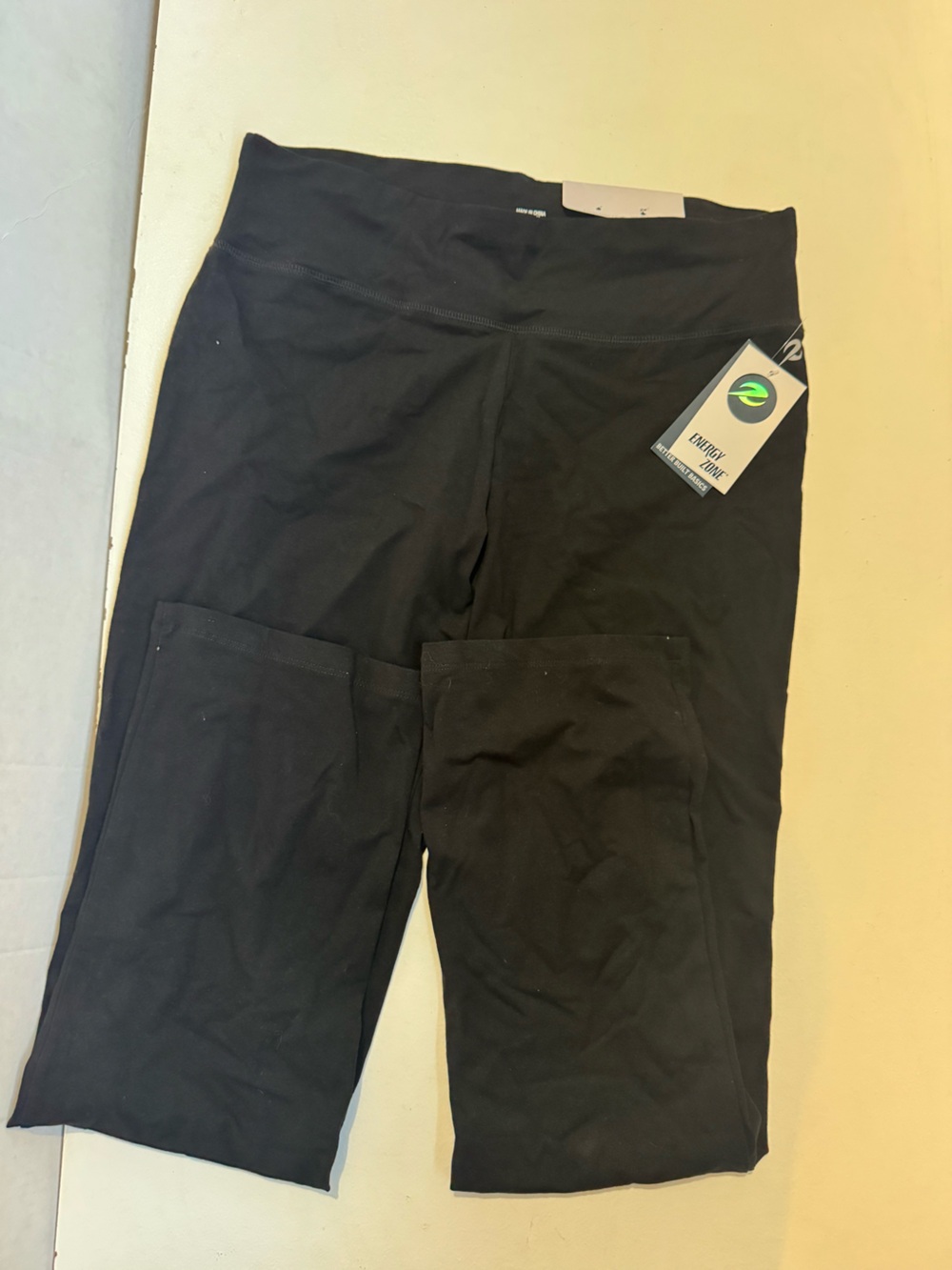 Energy Zone everyday cotton yoga pants size XL , deep black